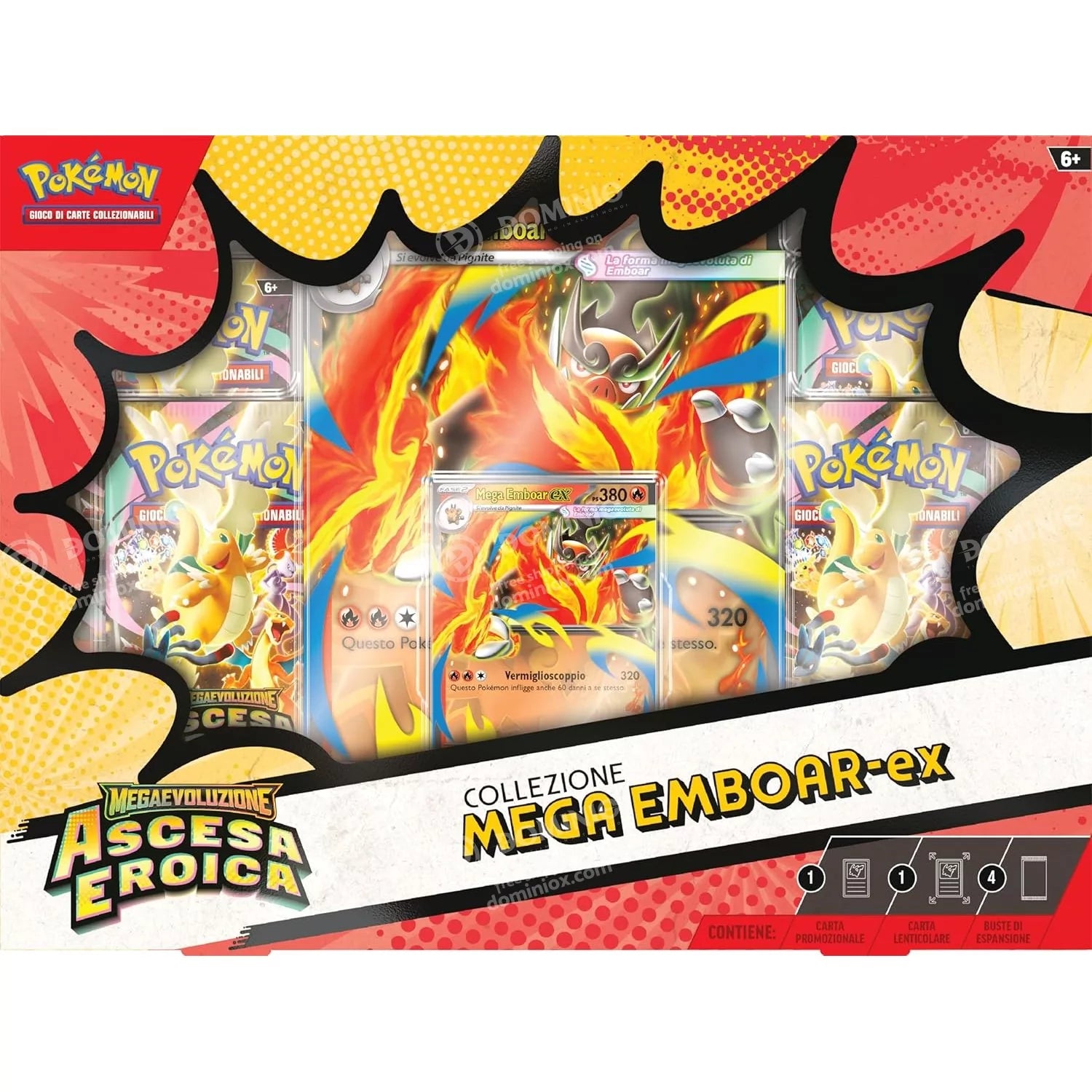 Pokémon TCG Ascesa Eroica - Collezione Mega Emboar EX ITA